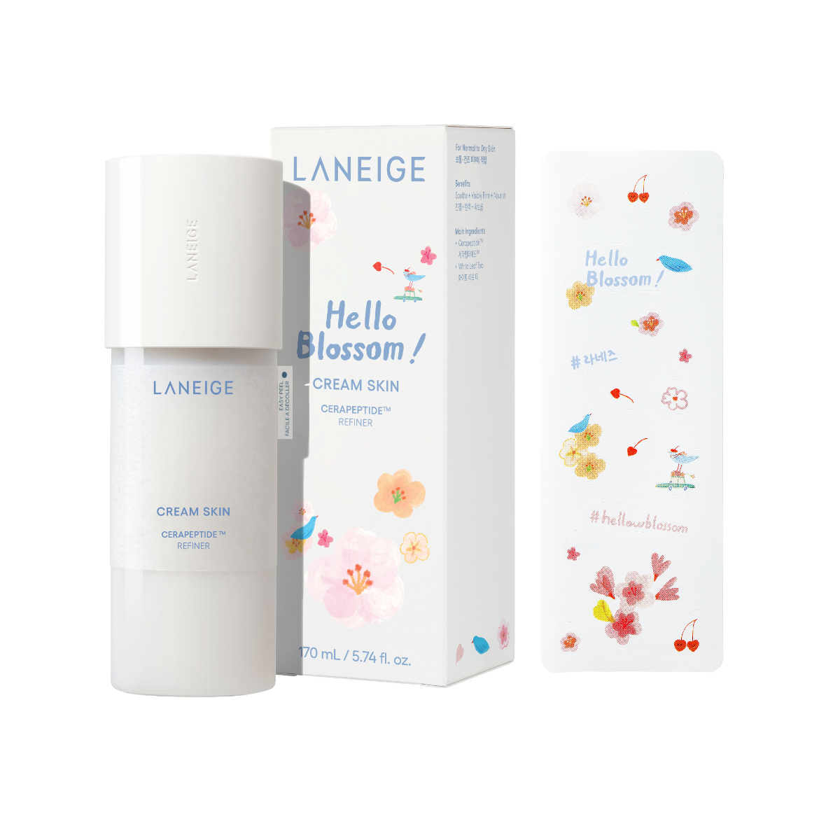【Hello Blossom Edition】Cream Skin Cerapeptide™ Refiner 170ml