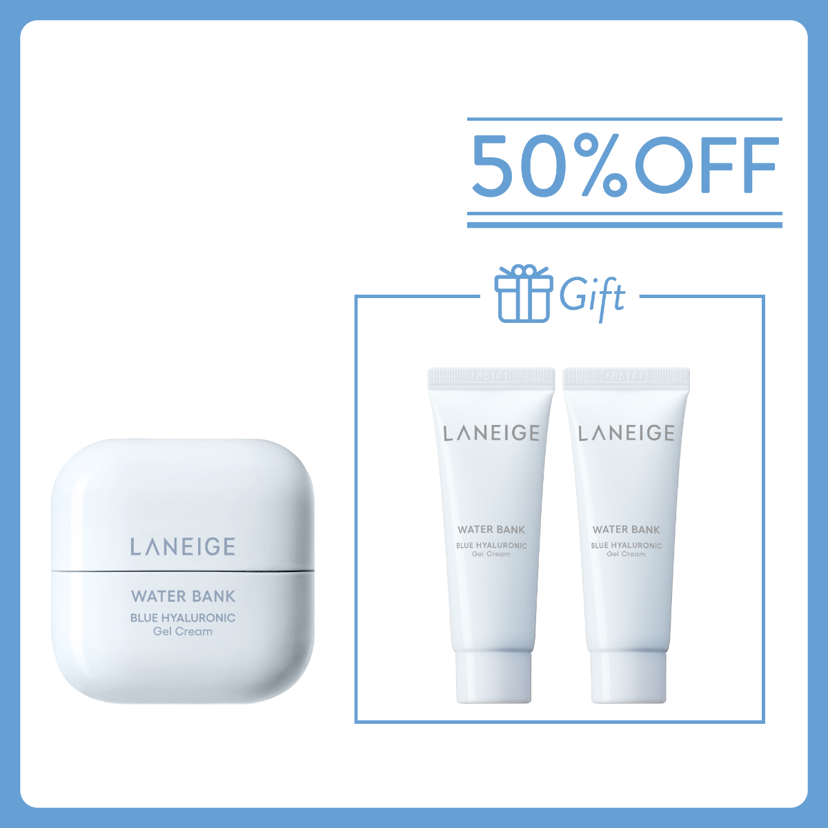 【Buy 1 Get 1 Free】Water Bank Gel Cream Set (Value: $670)