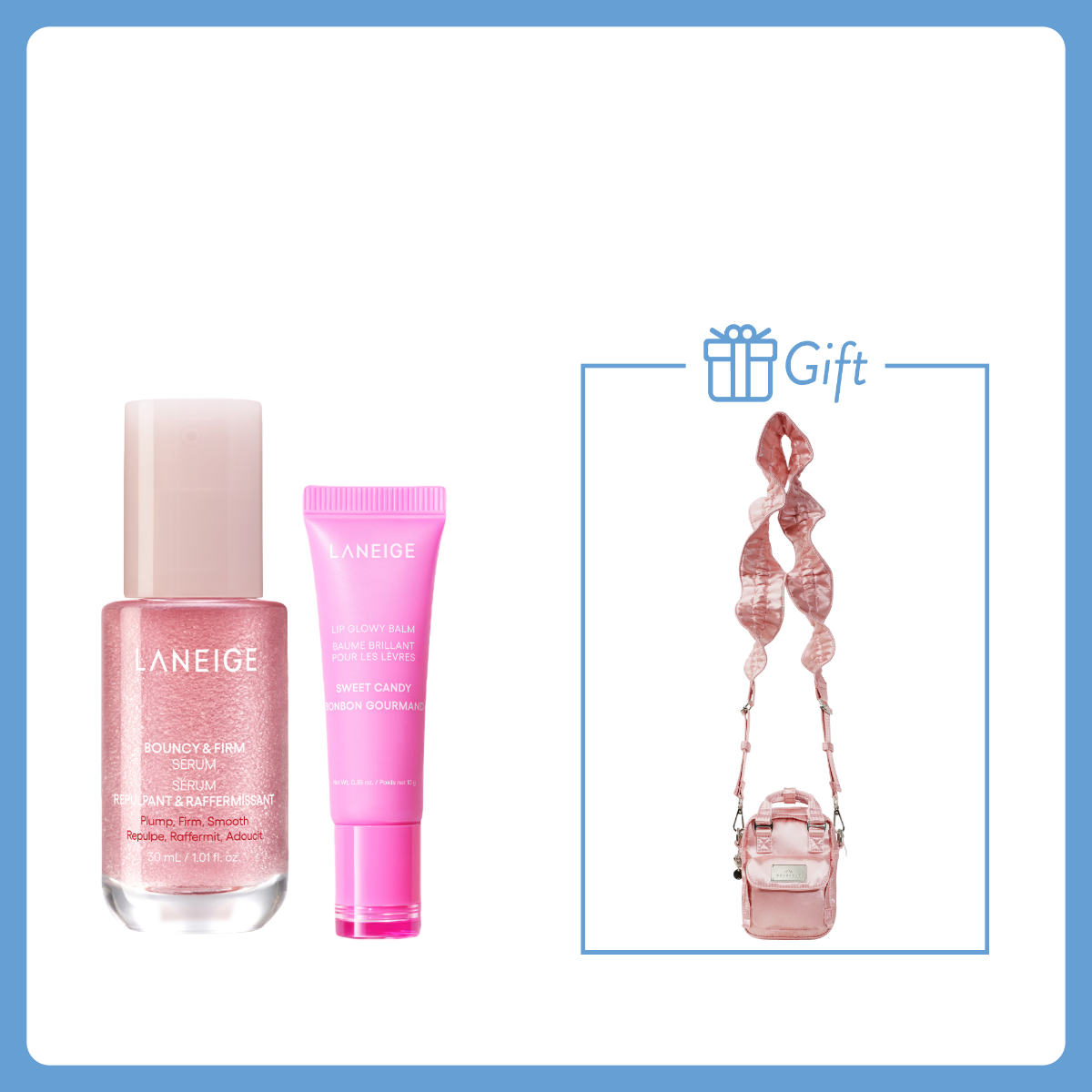 【LANEIGE x Doughnut Limited Set】Bouncy & Firm Serum & Lip Glowy Balm Set (Value: $920)